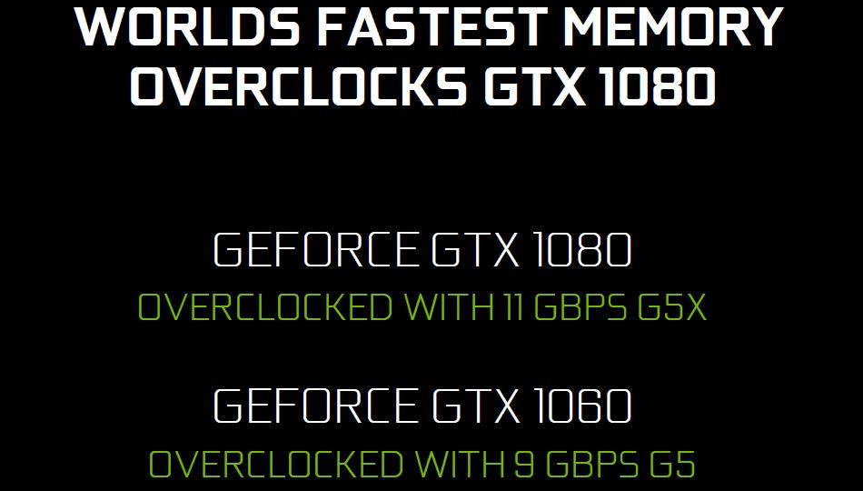 GTX 1080 STRIX и GTX 1060 6GB STRIX с более быстрой памятью